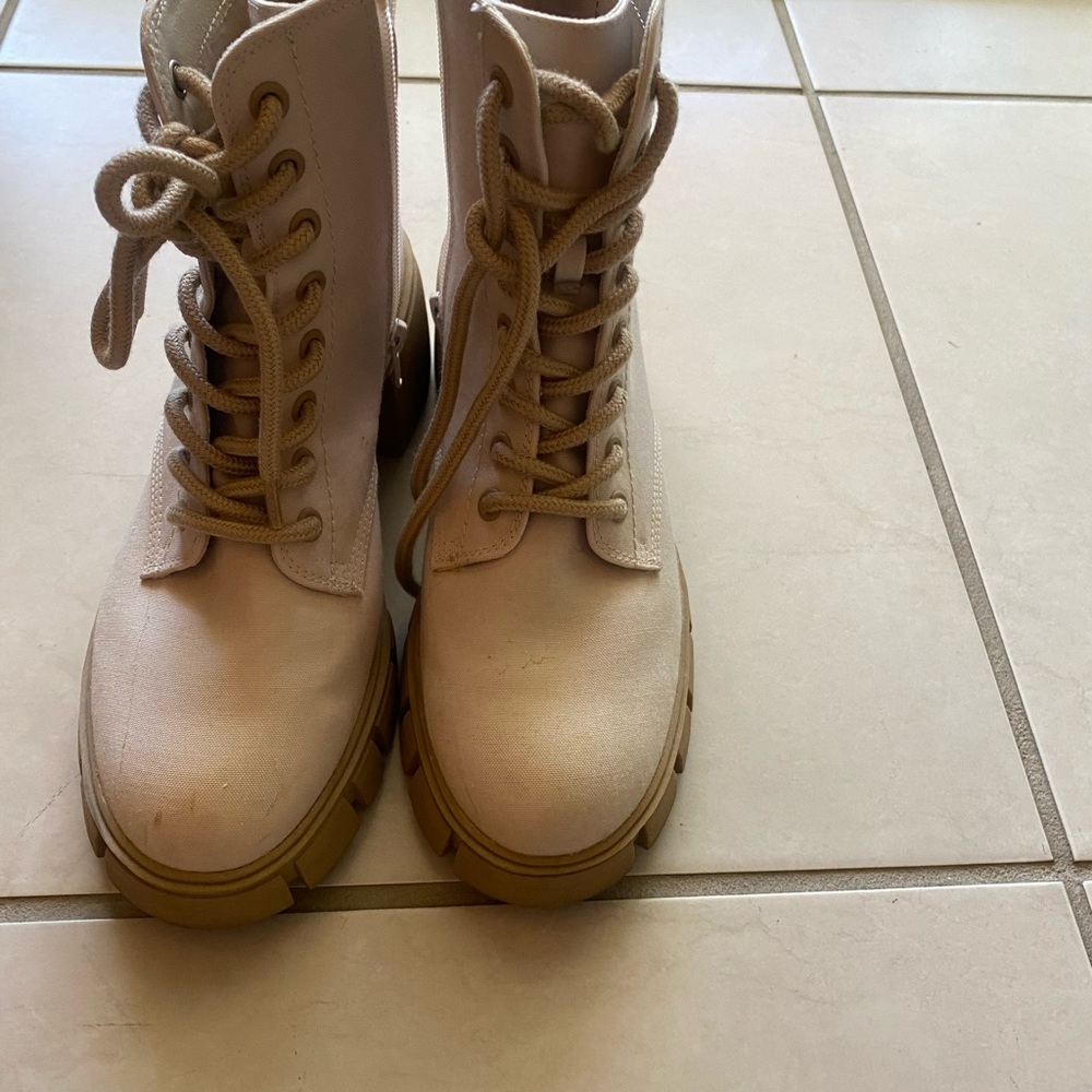 Target Cream Ankle Hiking Boots